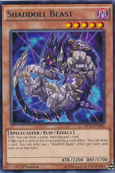 Shaddoll Beast - MP15-EN082 - Rare