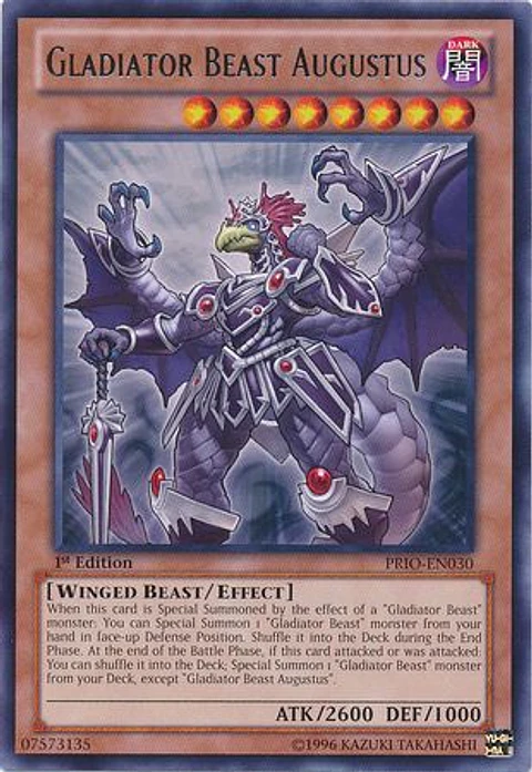 Gladiator Beast Augustus - PRIO-EN030 - Rare 
