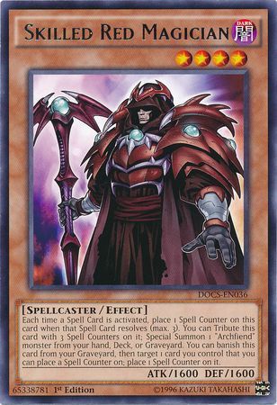 Skilled Red Magician - DOCS-EN036 - Rare 1