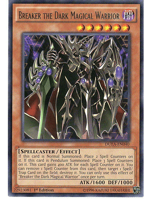Breaker the Dark Magical Warrior - DUEA-EN040 - Rare