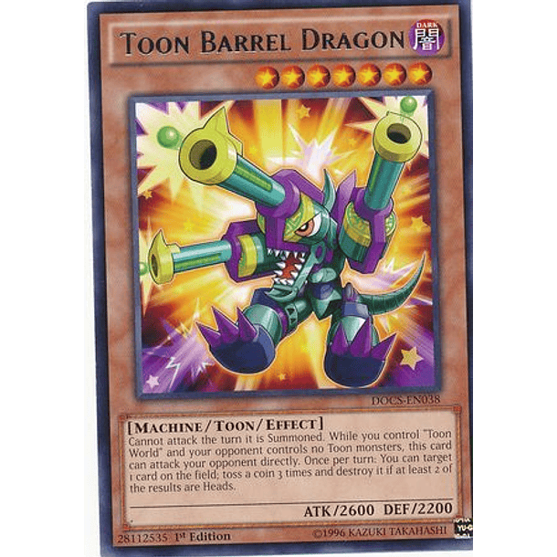 Toon Barrel Dragon - DOCS-EN038 - Rare
