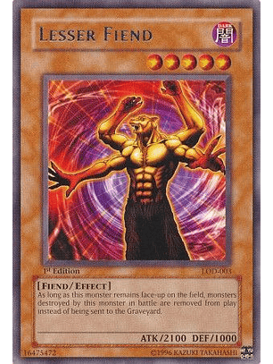 Lesser Fiend - LOD-003 - Rare
