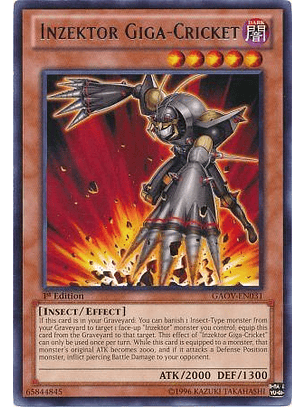 Inzektor Giga-Cricket - GAOV-EN031 - Rare