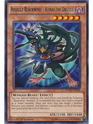 Assault Blackwing - Kunai the Drizzle - DOCS-EN018 - Rare