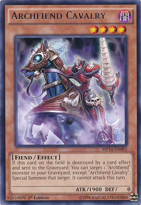 Archfiend Cavalry - JOTL-EN030 - Rare 