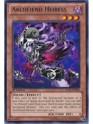 Archfiend Heiress - JOTL-EN029 - Rare 