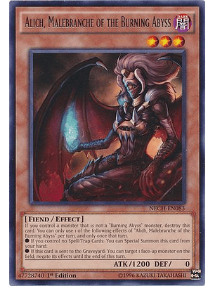Alich, Malebranche of the Burning Abyss - NECH-EN083 - Rare 