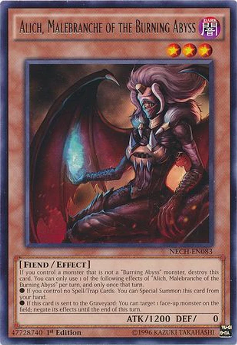 Alich, Malebranche of the Burning Abyss - NECH-EN083 - Rare 