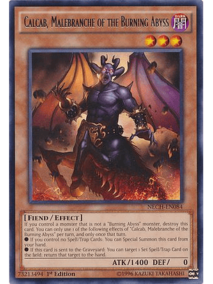 Calcab, Malebranche of the Burning Abyss - NECH-EN084 - Rare 