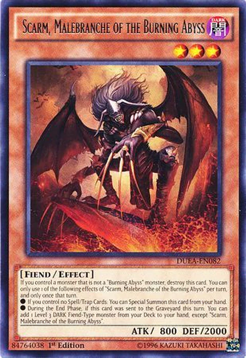 Scarm, Malebranche of the Burning Abyss - DUEA-EN082 - Rare 