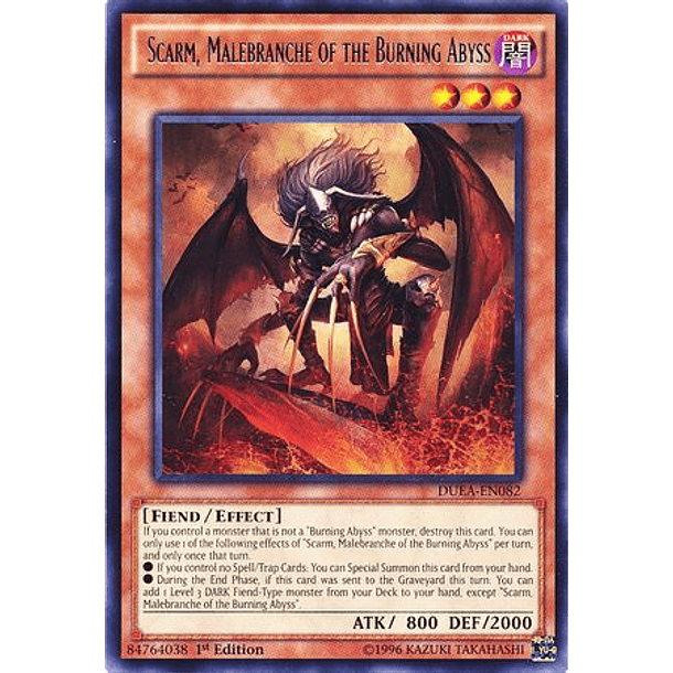 Scarm, Malebranche of the Burning Abyss - DUEA-EN082 - Rare 