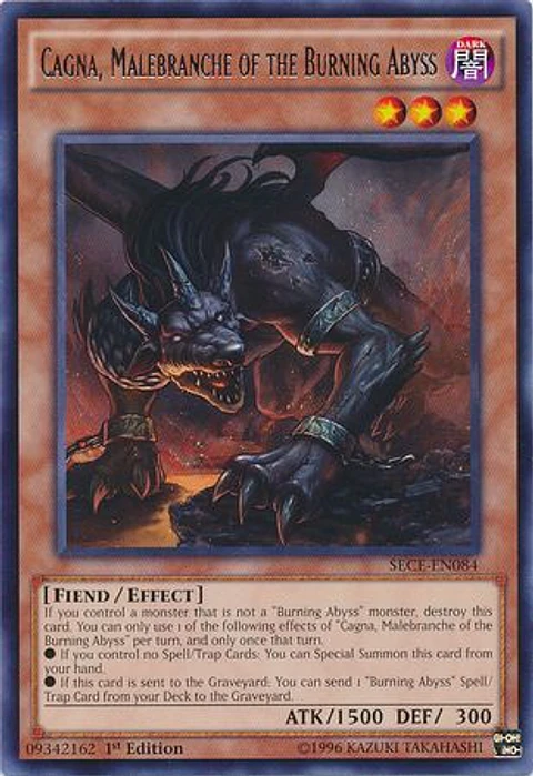 Cagna, Malebranche of the Burning Abyss - SECE-EN084 - Rare 