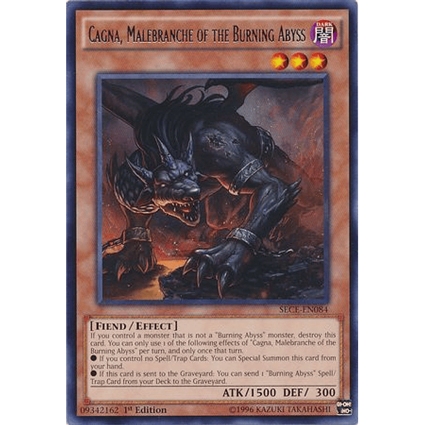 Cagna, Malebranche of the Burning Abyss - SECE-EN084 - Rare 