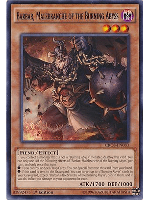 Barbar, Malebranche of the Burning Abyss - CROS-EN083 - Rare 