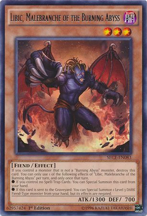 Libic, Malebranche of the Burning Abyss - SECE-EN083 - Rare