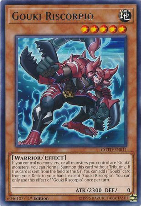 Gouki Riscorpio - COTD-EN011 - Rare 