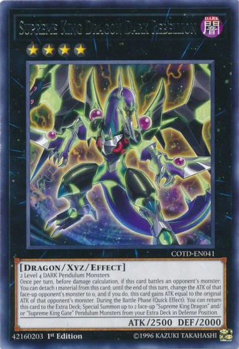 Supreme King Dragon Dark Rebellion - COTD-EN041 - Rare