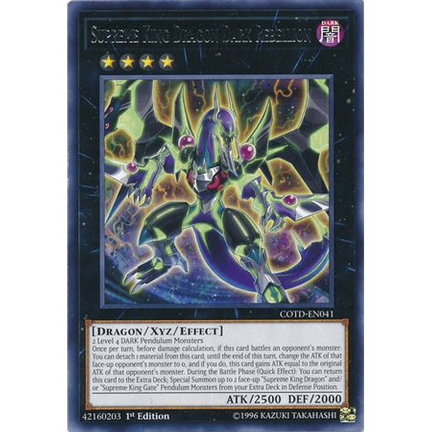 Supreme King Dragon Dark Rebellion - COTD-EN041 - Rare