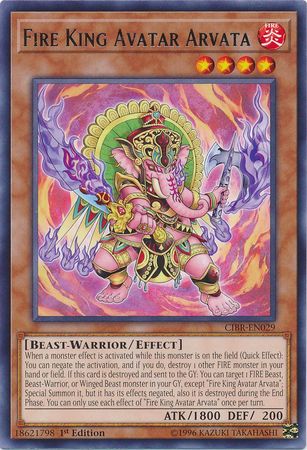 Fire King Avatar Arvata - CIBR-EN029 - Rare 1