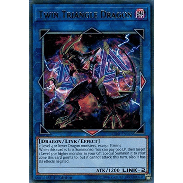 Twin Triangle Dragon - CIBR-EN046 - Rare 