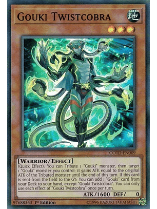 Gouki Twistcobra - COTD-EN009 - Super Rare 