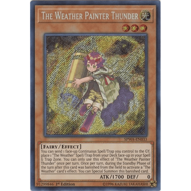 The Weather Painter Thunder - SPWA-EN033 - Secret Rare