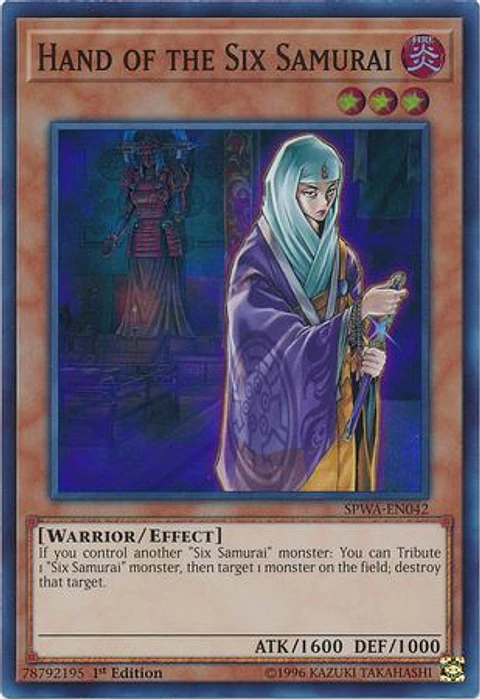 Hand of the Six Samurai - SPWA-EN042 - Super Rare