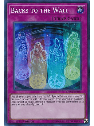 Backs to the Wall - SPWA-EN053 - Super Rare 