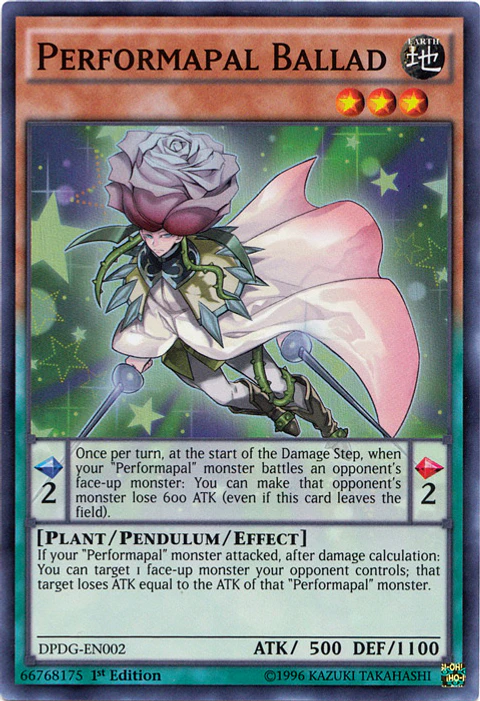 Performapal Ballad - DPDG-EN002 - Super Rare 