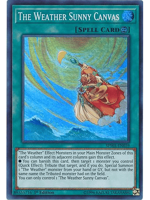 The Weather Sunny Canvas - SPWA-EN039 - Super Rare