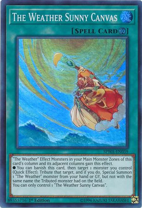 The Weather Sunny Canvas - SPWA-EN039 - Super Rare