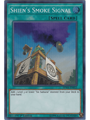 Shien's Smoke Signal - SPWA-EN015 - Super Rare 
