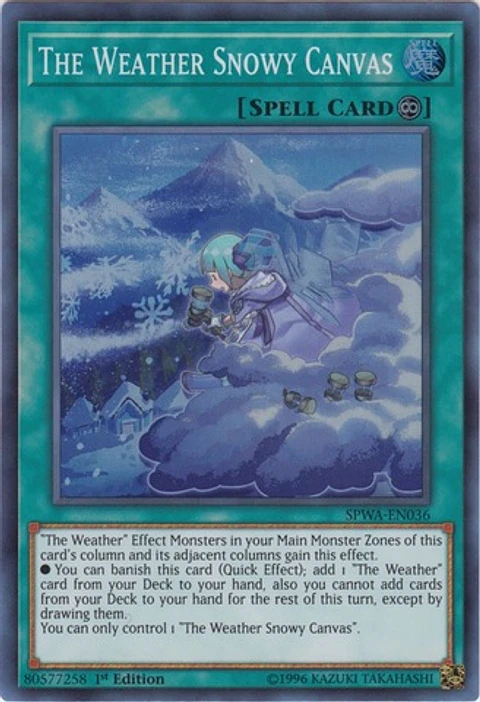 The Weather Snowy Canvas - SPWA-EN036 - Super Rare