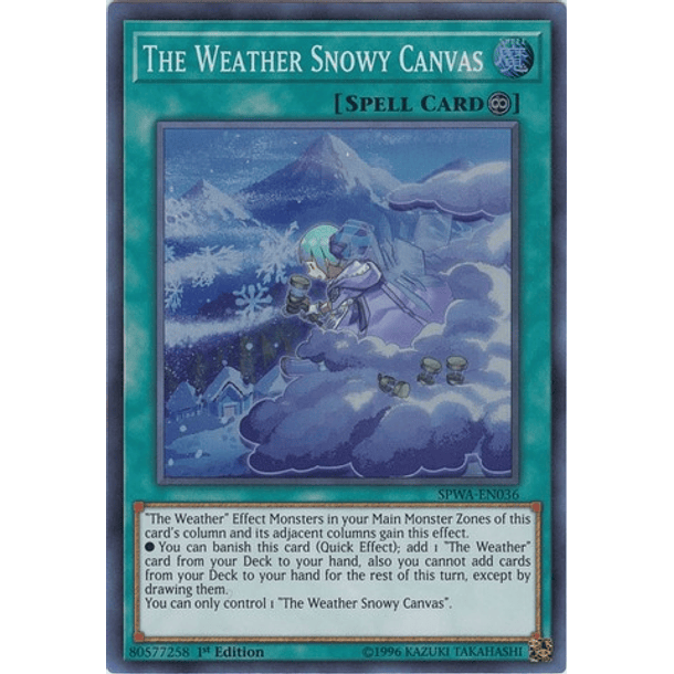 The Weather Snowy Canvas - SPWA-EN036 - Super Rare