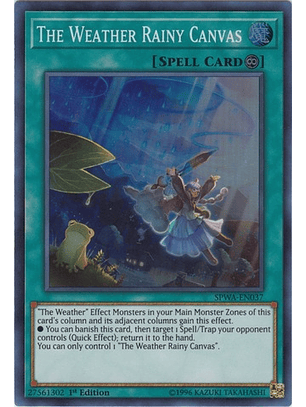 The Weather Rainy Canvas - SPWA-EN037 - Super Rare