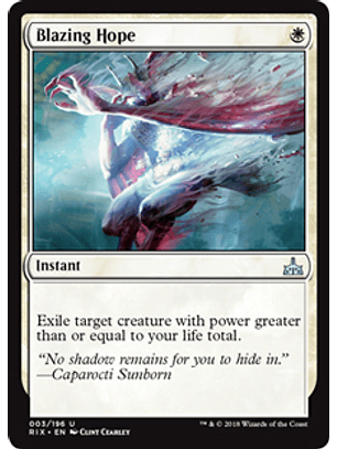 Blazing Hope - RIX