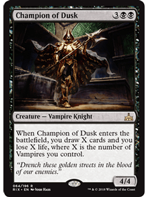 Champion of Dusk - RIX
