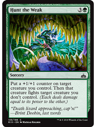 Hunt the Weak - RIX