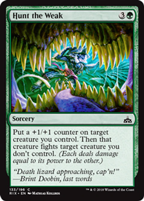 Hunt the Weak - RIX