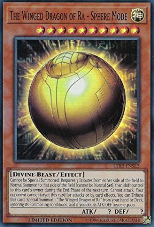 The Winged Dragon of Ra - Sphere Mode - CIBR-ENSE2 - Super Rare Limited 1