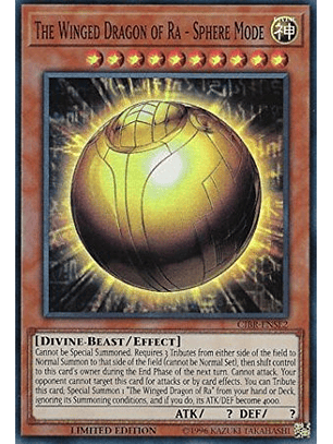 The Winged Dragon of Ra - Sphere Mode - CIBR-ENSE2 - Super Rare Limited
