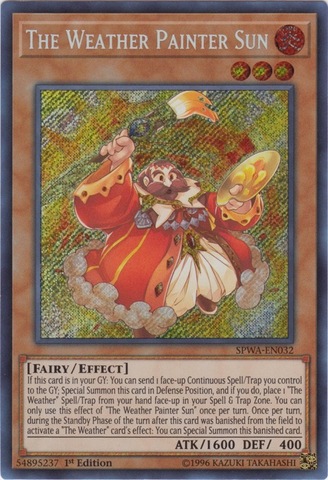 The Weather Painter Sun - SPWA-EN032 - Secret Rare 1