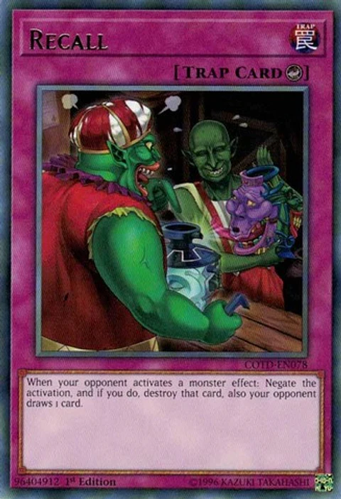Recall - COTD-EN078 - Rare