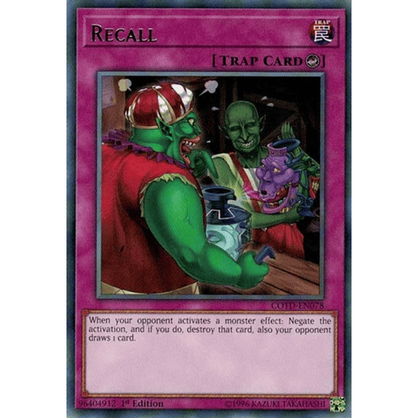 Recall - COTD-EN078 - Rare