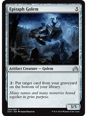 Epitaph Golem - SOI
