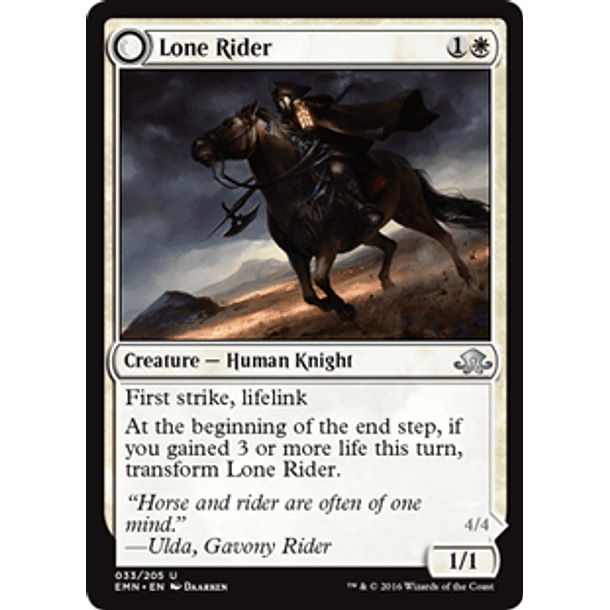 Lone Rider | It That Rides as One - EMN