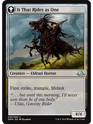 Lone Rider | It That Rides as One - EMN