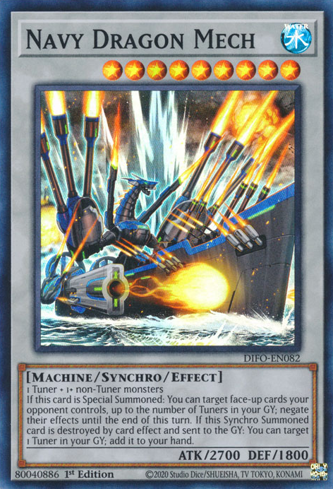 Navy Dragon Mech - DIFO-EN082 - Super Rare  1