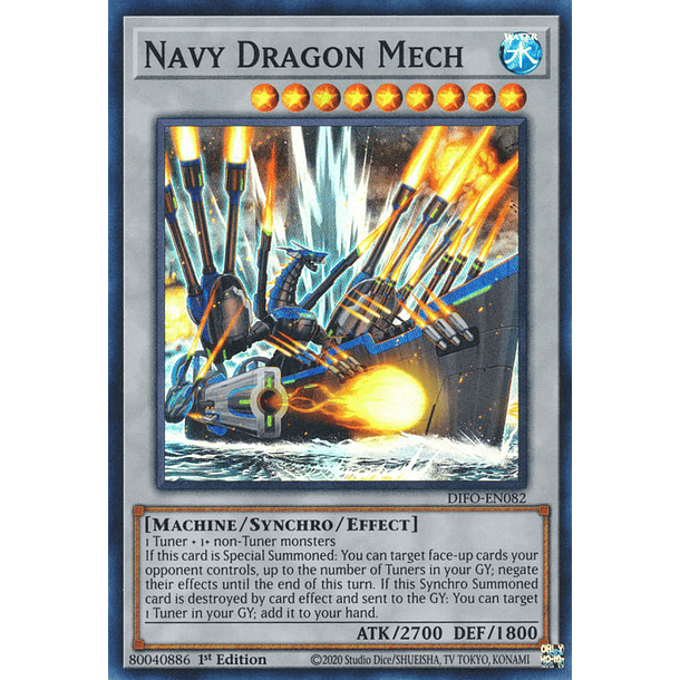 Navy Dragon Mech - DIFO-EN082 - Super Rare 