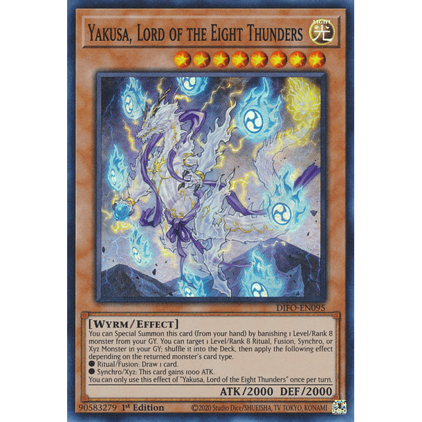 Yakusa, Lord of the Eight Thunders - DIFO-EN095 - Super Rare